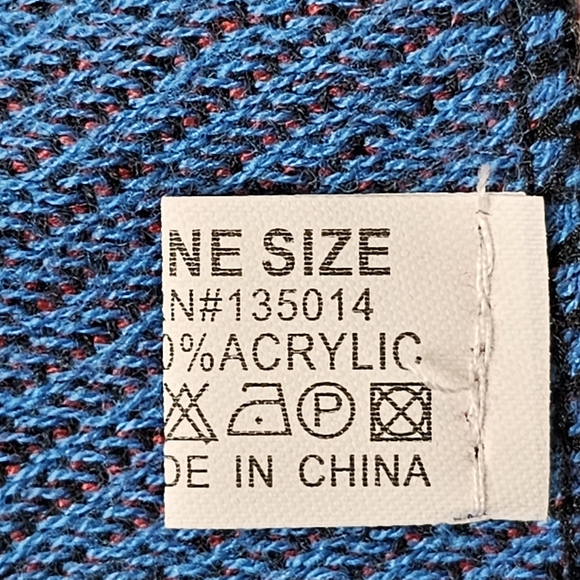 Janice Apparel Wrap Poncho Colorblock Fringed One size Country Cabincore - Picture 9 of 12